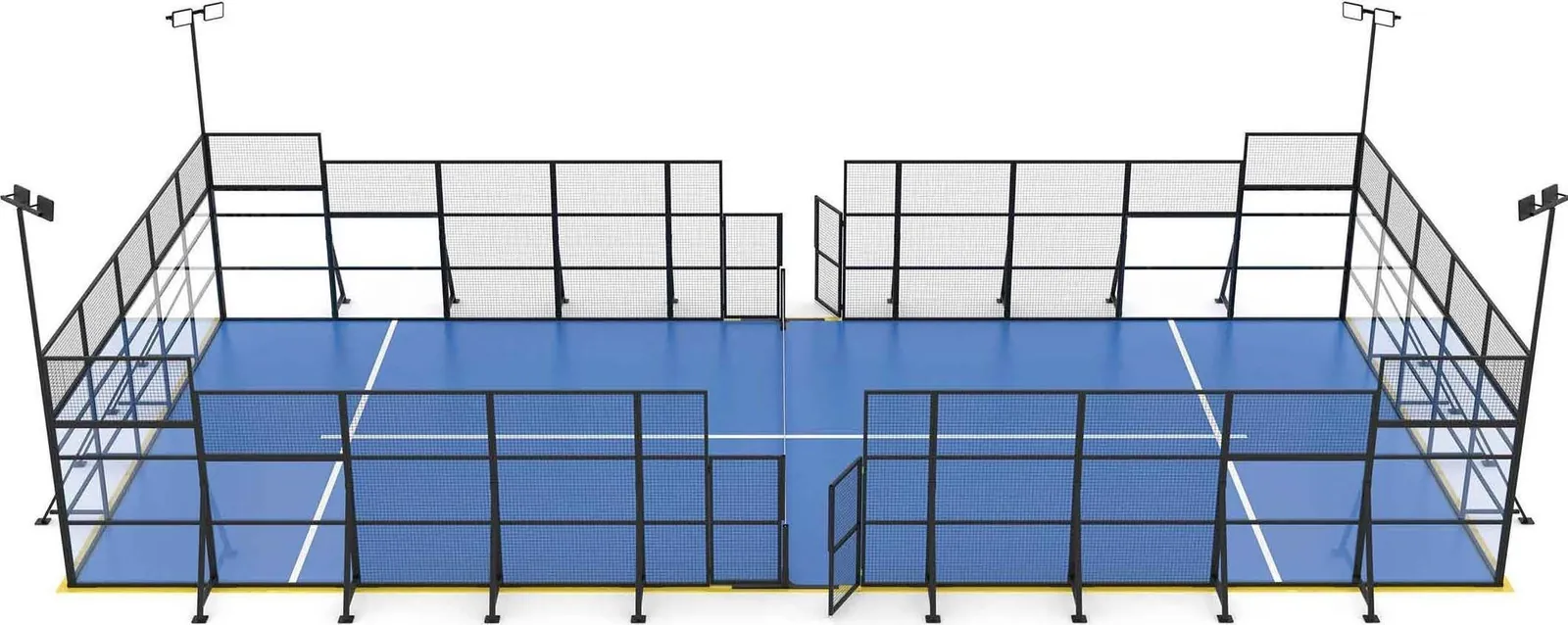 Portable modular padel court